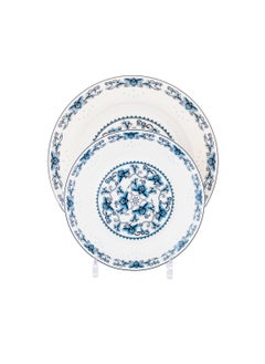 Hic 18 Piece Porcelain Dinner Set blue color  - Image 2