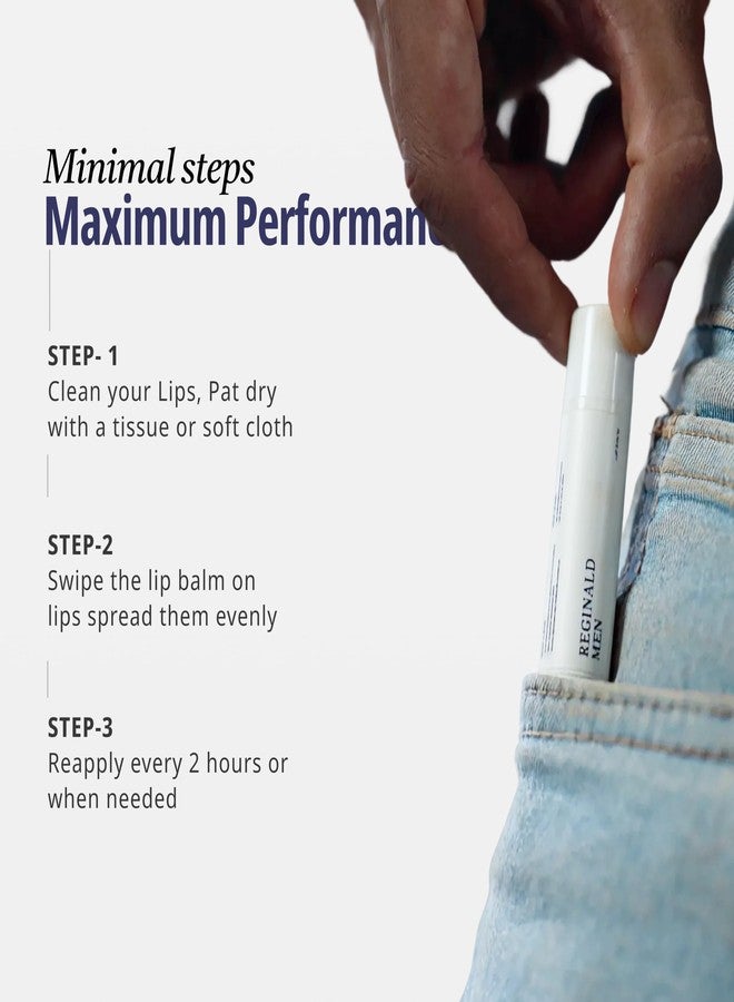 Reginald Men's Lip Balm, 5 grams, SPF 30, PA+++, Softens Lips, Anti-Pigmentation|Zeus - Lightening Lip Balm. - Image 5