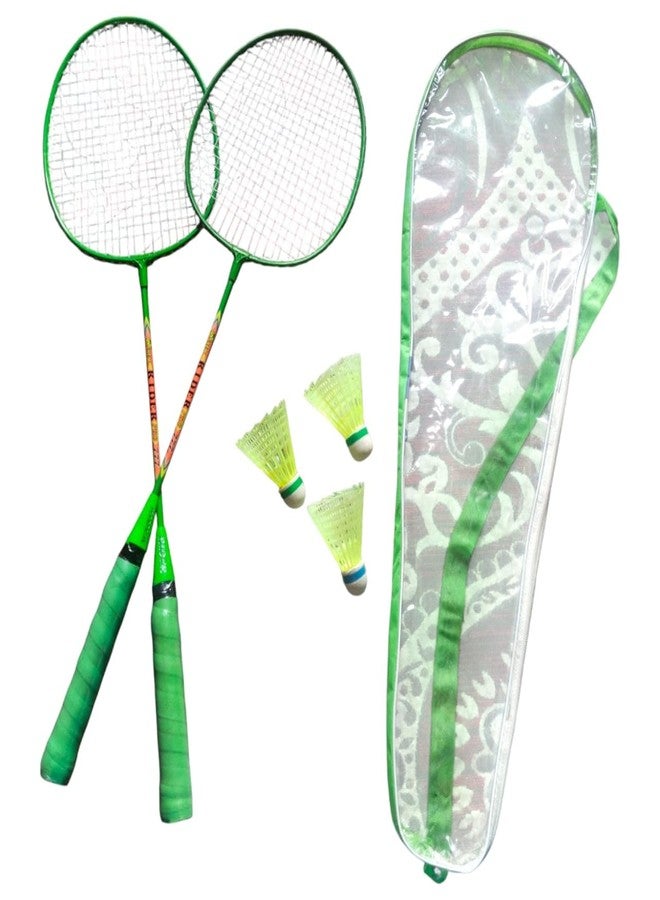 TRICONE Junior Pedal Combo-5 (2 Badminton Rackets, 3 Plastic Shuttlecock with Transparent Bag) - Image 2