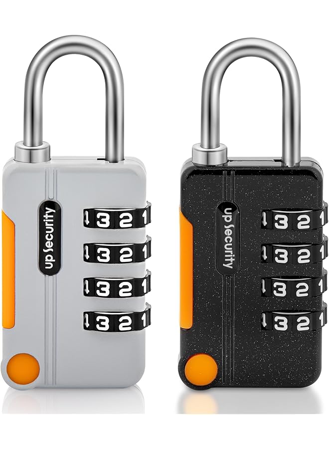 PROMASS PROMASS Combination Padlock - 4 Digit Lock Keyless Waterproof Zinc Alloy for Gym School Sports Locker Luggage Toolbox Hasp Storage Outdoor Pack of 2  - Image 1