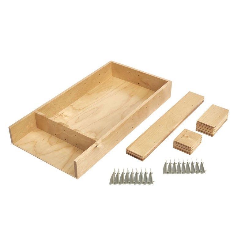 RevAShelf Customizable DropIn Kitchen Drawer Organizer Kit for Large Utensils Knick Knacks Cutlery Organization wAdjusdable Clips LD4CT151