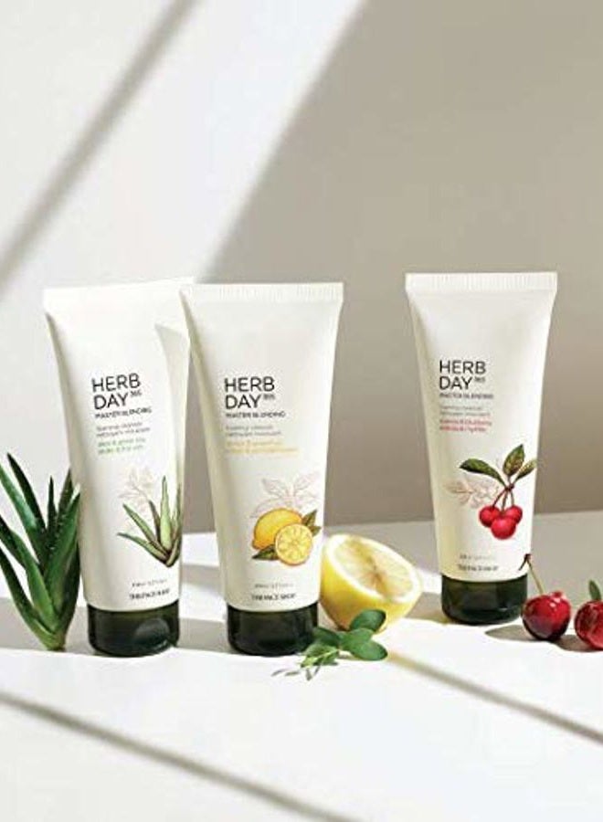 THE FACE SHOP Herb Day 365 Master Blending Cleansing Foam Lemon & Grapefruit | Dead Cells & MakEUp Residues Removal With Refreshing Sensation | Skin Residues Removal & Naturally Derived, 5.7 Fl Oz - Image 2