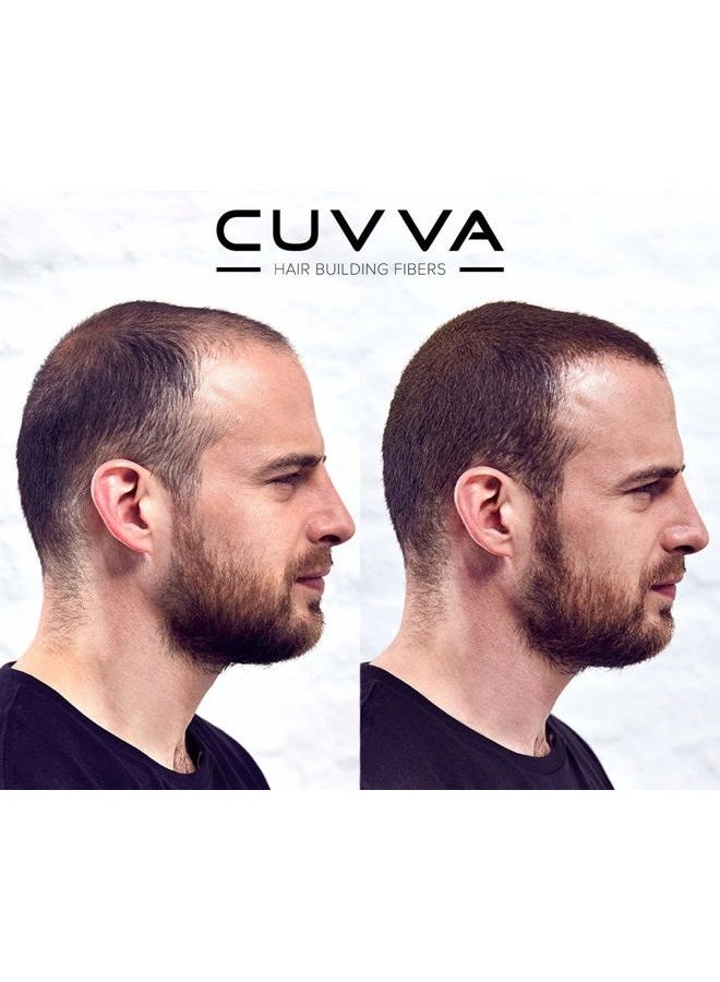 CUVVA Hair Fibers for Thinning Hair (DARK BROWN) - Keratin Hair Building Fiber Hair Loss Concealer - Thicker Hair in 15 Seconds - 25g/0.87oz Bottle - For Men & Women - Image 3