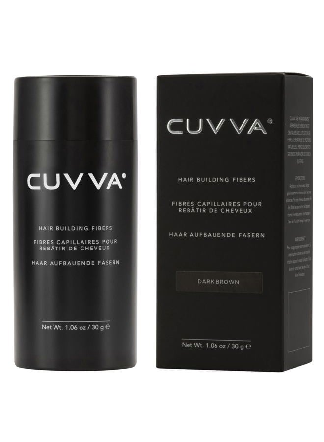 CUVVA Hair Fibers for Thinning Hair (DARK BROWN) - Keratin Hair Building Fiber Hair Loss Concealer - Thicker Hair in 15 Seconds - 25g/0.87oz Bottle - For Men & Women - Image 2