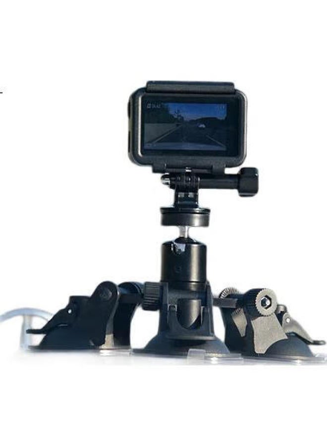 Maxcam Suitable For Dji Osmo Action 5 4 3 Action Cameras, Gopro 13120987, Car Suction Cup, Glass Fixation, Strong Car Mount, Off-Road Accessories - Image 1