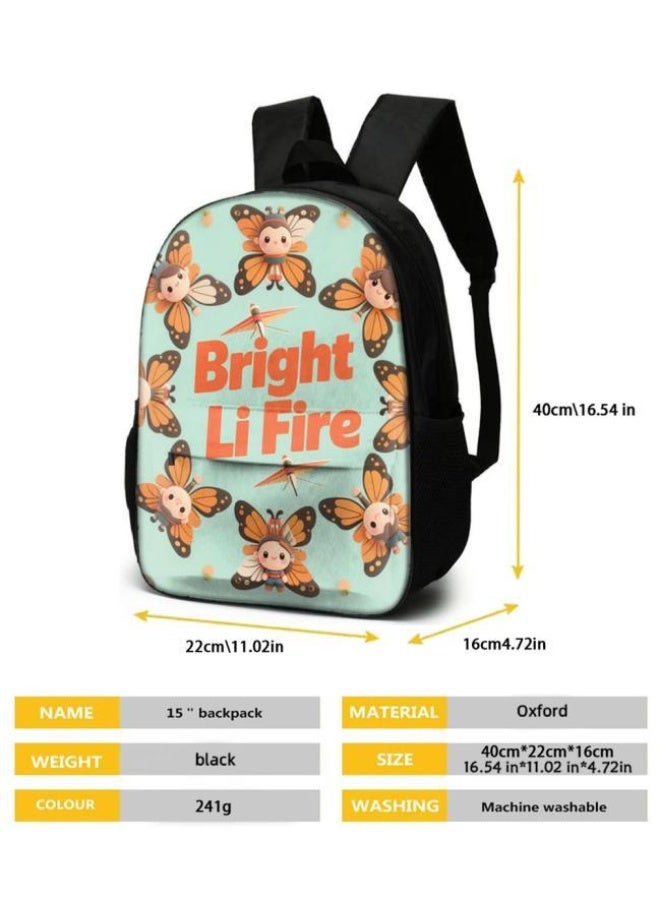 Bright Li Fire Three-piece set of cartoon bags, easily cope with various occasions (students, children, friends' outings, mountain climbing, schooling, etc.) | Backpack + hand-held + stationery bag | School season/holiday gifts - 41 - Image 5