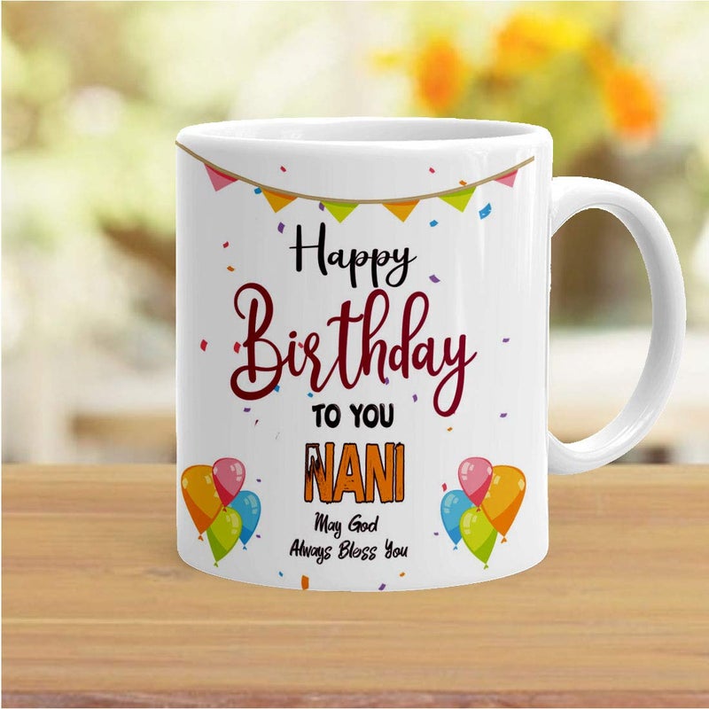 Khakee كوب قهوة بموضوع عيد ميلاد ناني من خكي 325 مل هدية عيد ميلاد لناني - Image 2