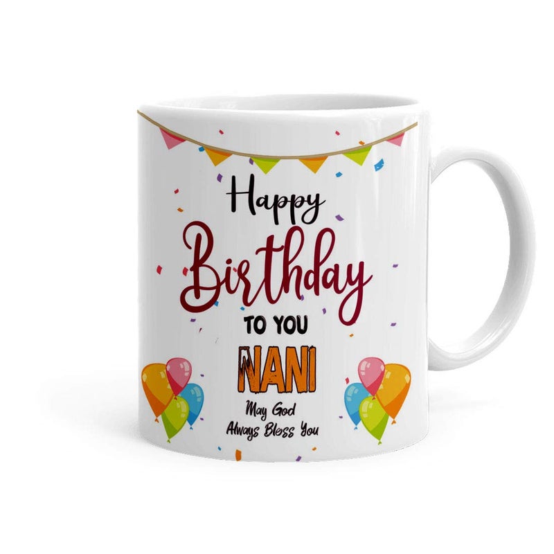 Khakee كوب قهوة بموضوع عيد ميلاد ناني من خكي 325 مل هدية عيد ميلاد لناني - Image 1