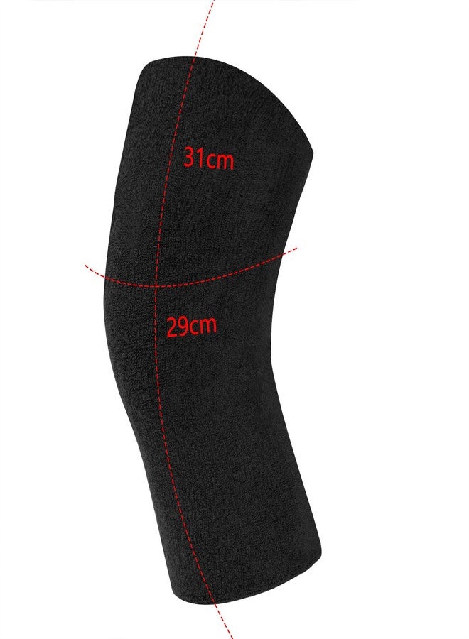 MioCloth Thermal Knee Warmer Sleeve Knit Leg Brace,Joint Pain Relief,Knee Arthritis Terry Cotton Knee Sleeves Support - Image 5