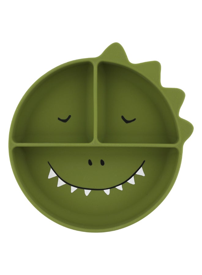 Trixie Silicone Divided Plate With Suction - Mr. Dino - Image 1