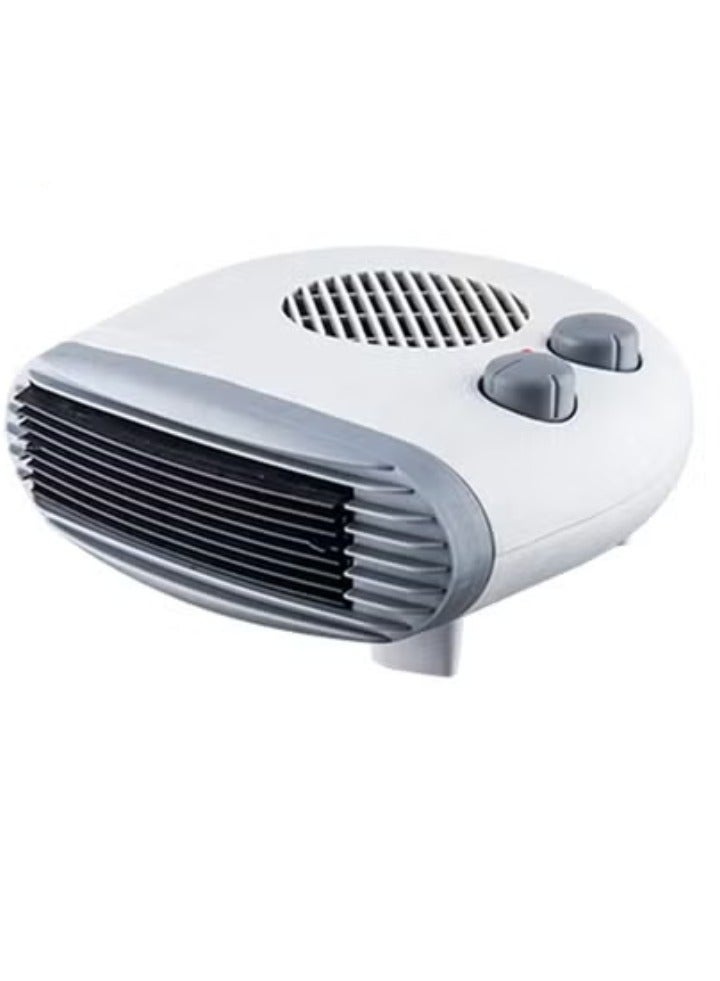 Nova NH1228 Low Profile Fan Heater 1000W/2000W Electric Room Heater with Adjustable Thermostat, Fast Heating Compact Space Heater for Home, Office, Bedroom & Living Area - Image 1