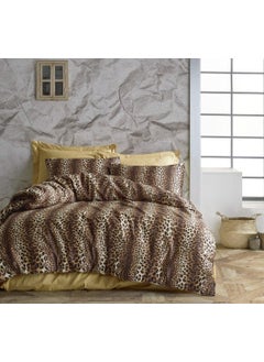 Mert Collection Çarşı Single Duvet Cover 1 Pillow Case Leopard Theme 