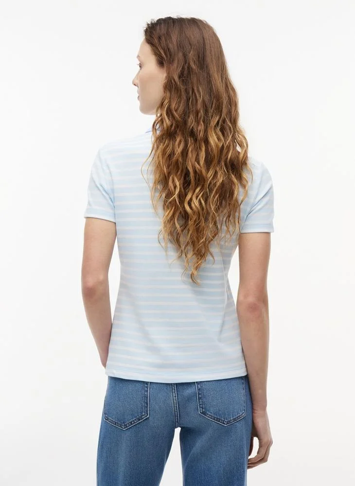 Tommy Jeans Slim Fit Five-Button Polo Shirt
