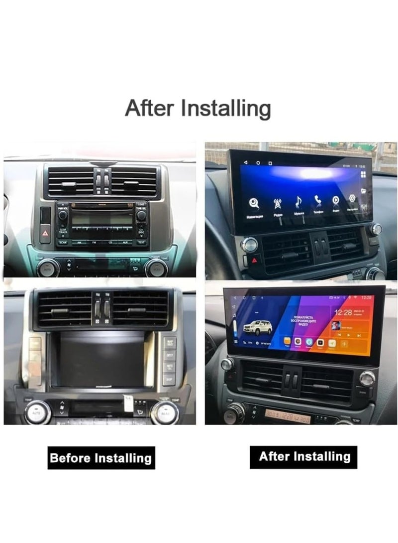 ROADSTAR Android Car Stereo For Toyota Prado Land Cruiser Prado 150 2009-2013 Support Apple Carplay Android Auto Wireless 12.3 Inch 4GB RAM DSP AHD DVR Included With 2 Camera Recording Function - Image 2