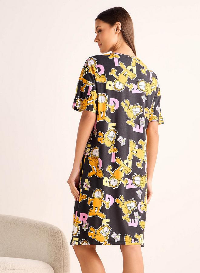 سبلاش فيڤ قميص نوم بطبعة غارفيلد كاملة - Image 3