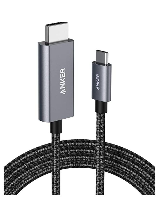 Anker USB-C To HDMI Nylon Cable 6 Feet Black Color - Image 1