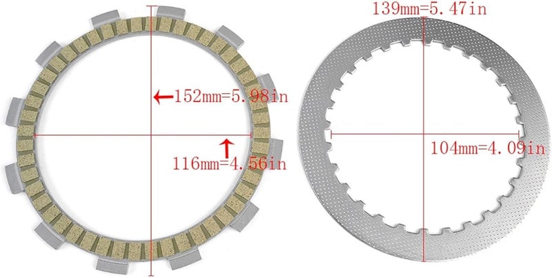 QASULER Clutch Friction Disc Plate Kit - Image 2