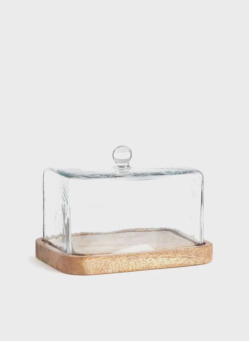 H&M Glass-Cloche Butter Dish
