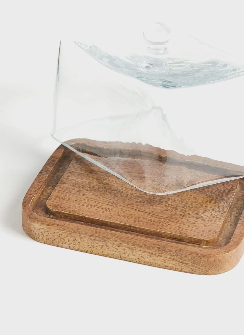 H&M Glass-Cloche Butter Dish