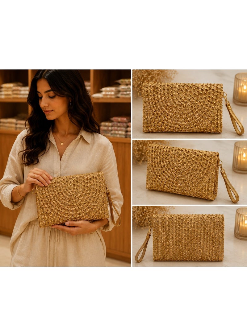 Woven Clutch Bag