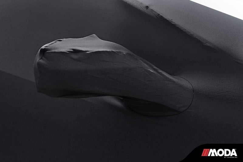 MODA Stretch Black Indoor Car Cover for C7 Corvette (2014-2019) with C7 Logo, Includes Storage Bag - Image 2