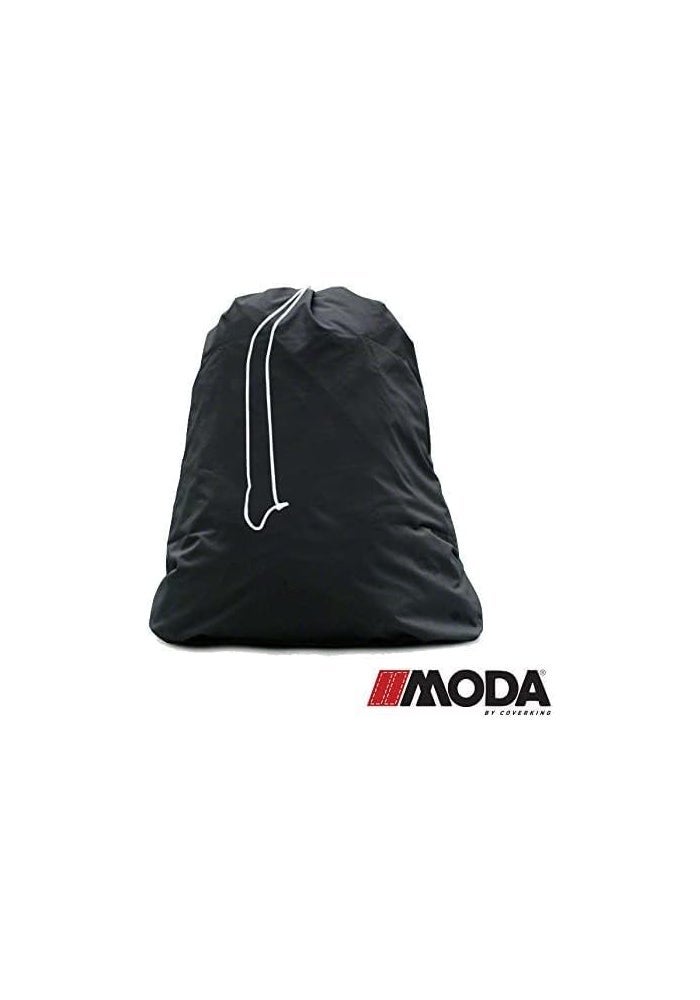 MODA Stretch Black Indoor Car Cover for C7 Corvette (2014-2019) with C7 Logo, Includes Storage Bag - Image 5