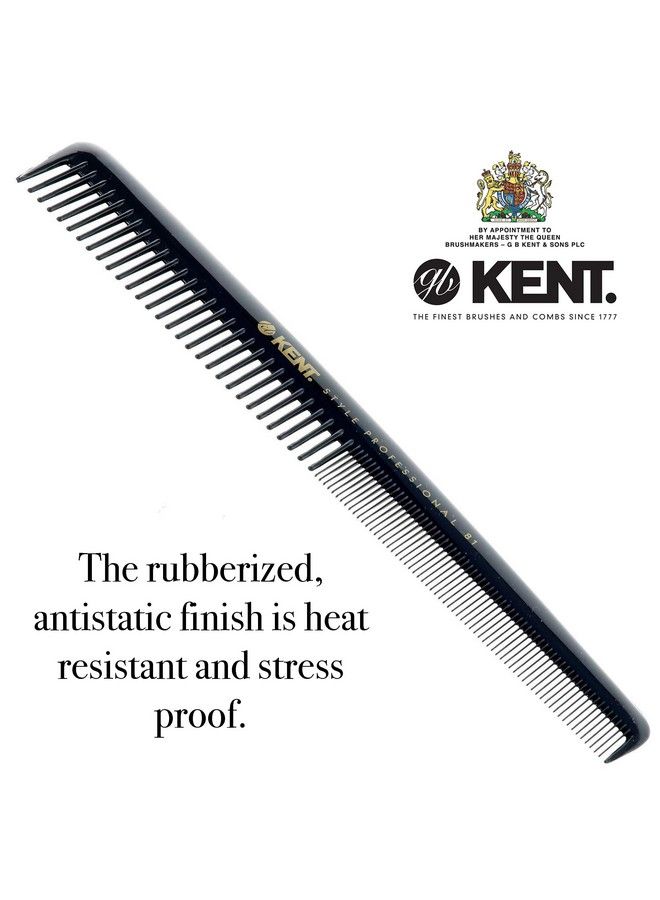 KENT Kent Spc81 Salonstyle Dressing Cutting Comb With Wide And Fine Teeth Professional Barber Haircut Comb For Styling And Teasing For All Hair Types Kent Quality Barber Supplies - Image 4
