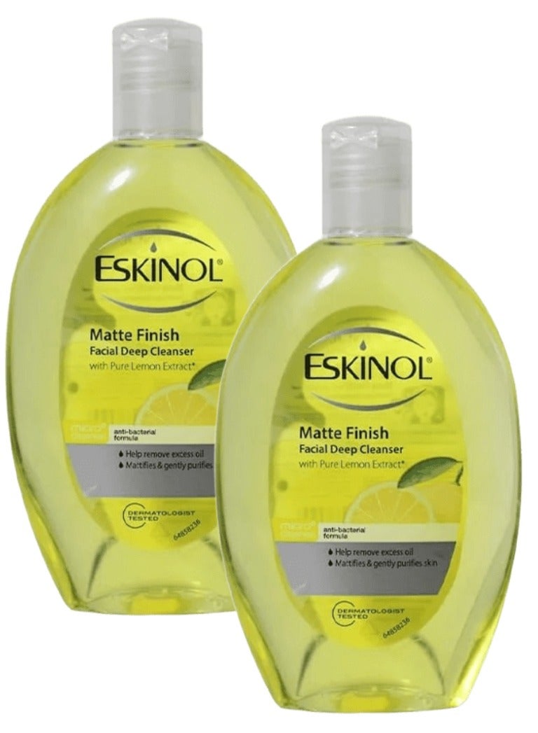 إسكينول اسكينول منظف الوجه بالليمون - 225 مل - 2 حبه - Image 1