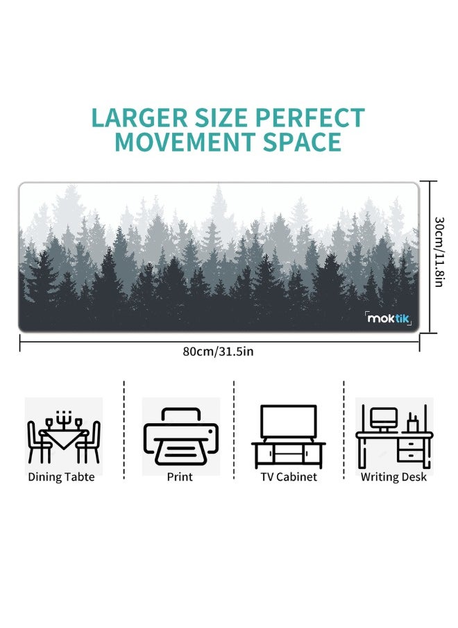 moktik Gaming Mouse Pad Large [300 x 800 mm] Anti-Slip - Waterproof - forest Design.  - Image 5