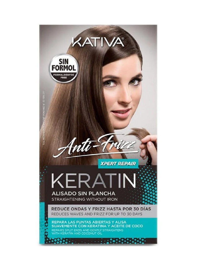 Kativa Anti Frizz Keratin Straightening without Iron Xpert Repair 1unit - Image 1