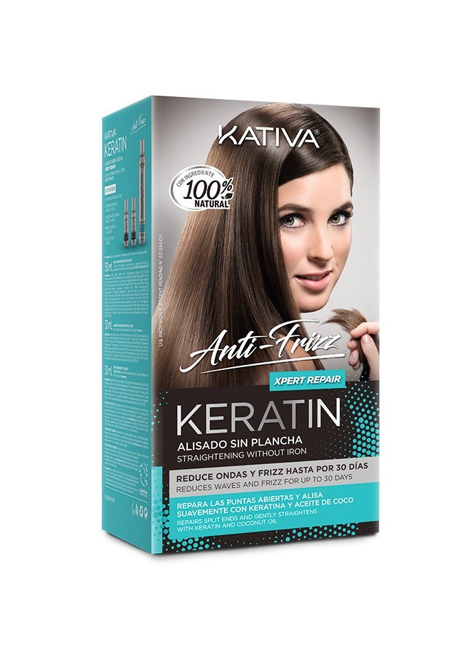 Kativa Anti Frizz Keratin Straightening without Iron Xpert Repair 1unit - Image 2