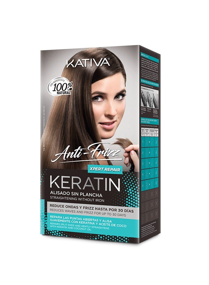 Kativa Anti Frizz Keratin Straightening without Iron Xpert Repair 1unit - Image 3