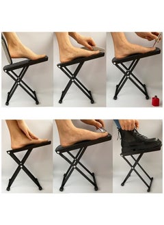 Ru syanl Pedicure Foot Rest Stand Toenail Care Stand with Non-Slip Rubber Adjustable Foot Pedal Pedicure Foot Stand for Home Foot Spa  - Image 2