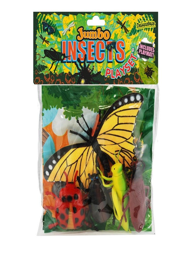  ديلوكس بايز مجموعة ألعاب ديلوكس بيس جامبو - تماثيل حشرات وفراشات من مجموعة ألعاب حيوانات صغيرة من 9 قطع، تتضمن فراشات ونحلًا وحشرات. ألعاب رائعة للأطفال، وهدايا، وديكورات حفلات. - Image 3