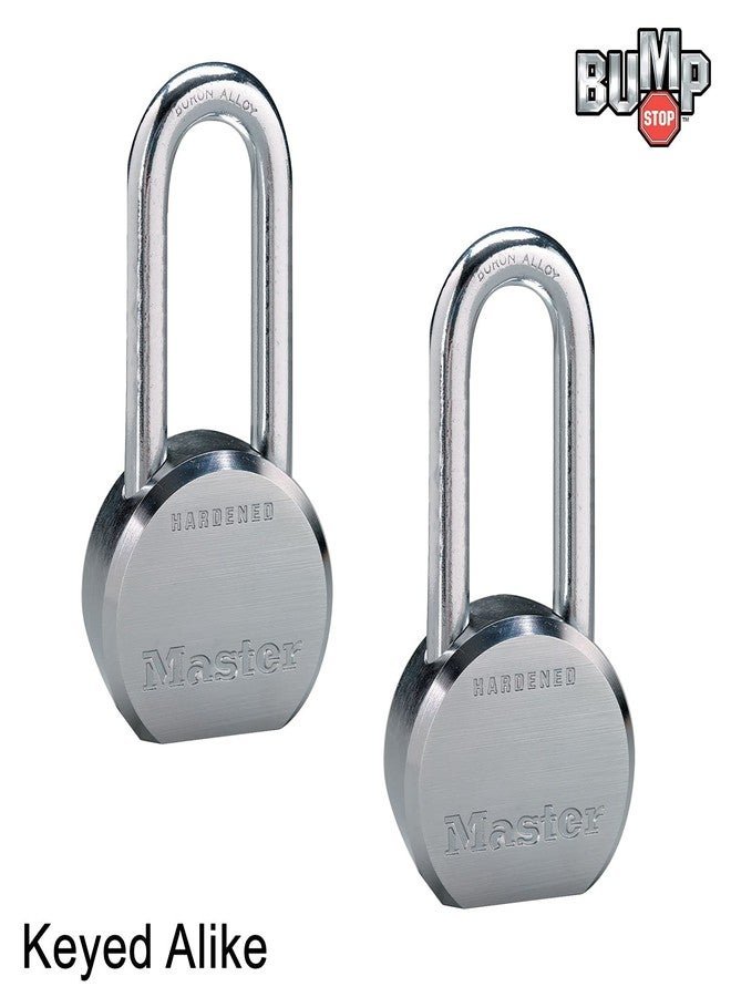 Master Lock - (2) High Security Pro Series Keyed Alike Padlocks 6230NKALH-2 w/BumpStop Technology - Image 2
