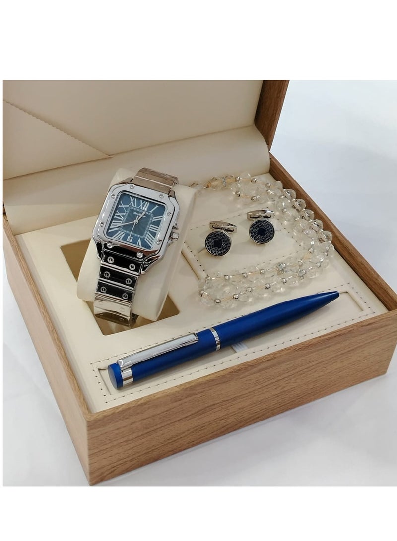 أس أه طقم ساعه رجالي من اربع قطع