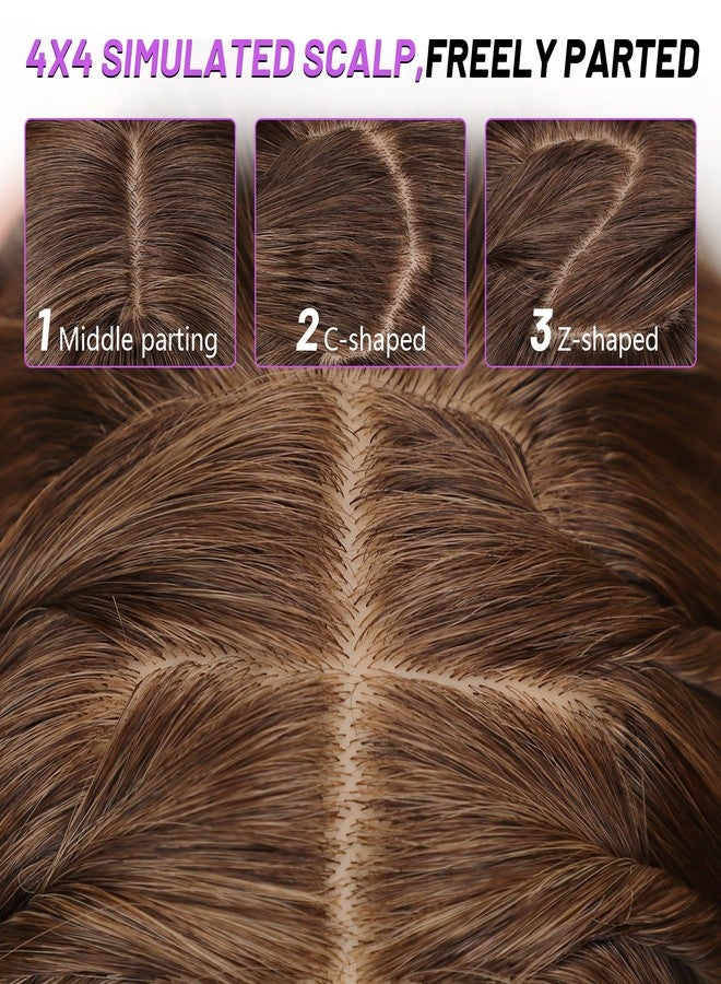 AISI HAIR 【Beginner Friendly Wigs】 Ombre Blonde Wig with Bangs for Women, Middle Length NaturalLayered Straight Wig for Daily Party - Image 3