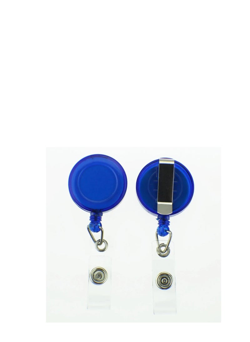 Terabyte 3 Pcs Retractable Name Badge Holder Reel with Belt Clip Badge Reel Retractable for Teachers, Students, Office Workers BLACK,RED,BLUE - Image 3