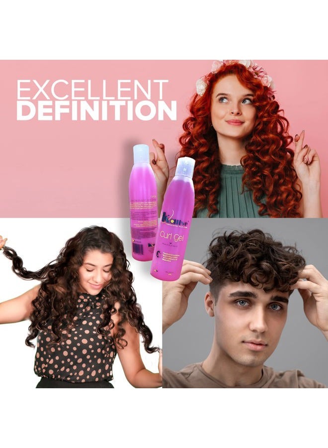KALIVE 2 STYLE KALIVE Curl Gel 8 oz - Defines Curls, Waves, and All Hair Textures for Women, Natural or Permed, for Curly Hair - Image 5