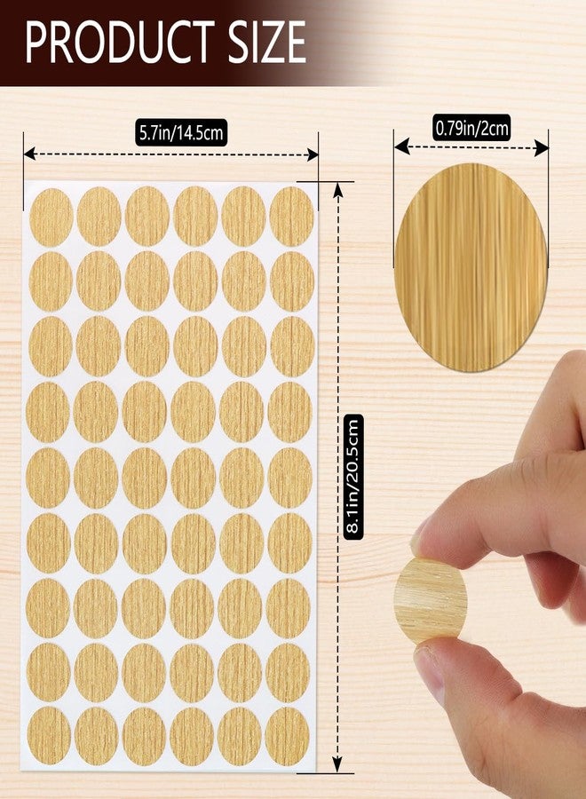 Quadafy 648 Pieces Screw Hole Covers Stickers, 12 Basic Color Colors Wood Stickers, Adhesive PVC Screw Cover Caps, for Wood Screws Wall Cabinets Desk Wall - Image 2