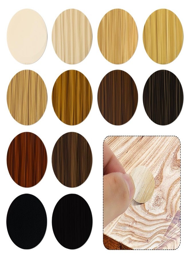 Quadafy 648 Pieces Screw Hole Covers Stickers, 12 Basic Color Colors Wood Stickers, Adhesive PVC Screw Cover Caps, for Wood Screws Wall Cabinets Desk Wall - Image 1