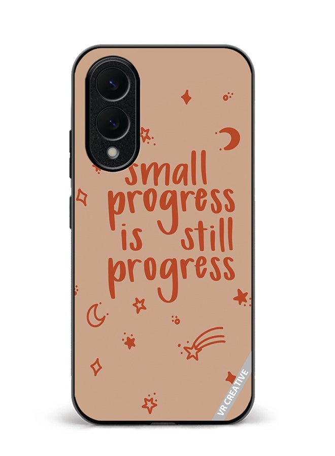 VR CREATIVE Protective Case Cover For Samsung Galaxy S25 Edge Small Progress Is Still Progress Design Multicolour