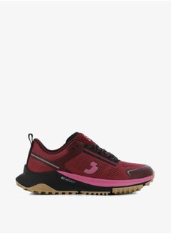 SJ Women's Panelled Lace-Up Low Ankle Sneakers  - Image 2