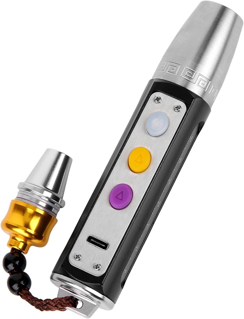 USB Rechargeable Jewelry Torch with 3 LEDs, Multifunctional Gems Testing Tool for Household Lighting, Compact Aluminum Alloy Material - Image 3