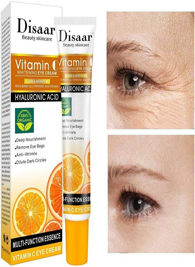 Disaar Vitamin C Whitening Eye Cream Hyaluronic Acid 25ml  - Image 4