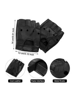 Excefore 90s Rocker Costume Set Rock Costume Includes Wig, Gloves, Wig cap, Sunglasses and Bandanas for Halloween Men Women Cosplay Accessories  - Image 2