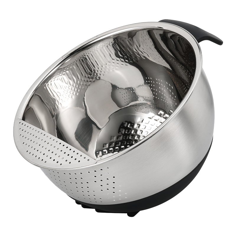 DOPMEP Rice Washing Bowl with Strainer Quinoa Washer Bowl, Stainless Steel Side Drainers Colander for Cleaning Fruits, Vegetables, and Beans - Versatile Kitchen Tool - Image 1