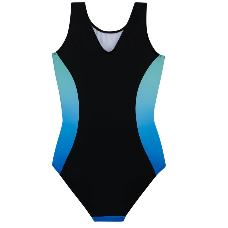 GK Girls Dazzling Diamonds Gymnastics Leotard - Dance Costume with Matching Scrunchie for Toddlers, Children, Juniors (CS, Blue) - Image 2