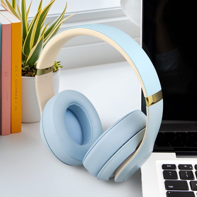 SOPROM Rubber Headband Replacement Cover for Beats Studio 2 & Studio 3 Wired &Wireless Headphones, Plastic Headstrap Pad Repair Parts Accessories (Studio3-Crystal Blue) - Image 5