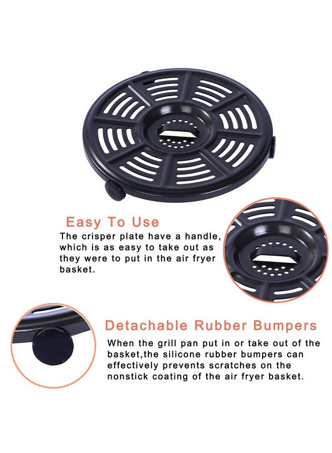 Croask Air Fryer Replacement Crisper Plate For Ninja AF100 to AF150,Grill Pan for Ninja FD401 Foodi OP300 to OP500 Crisper Plate,Air fryer Accessories,Non-Stick - Image 2